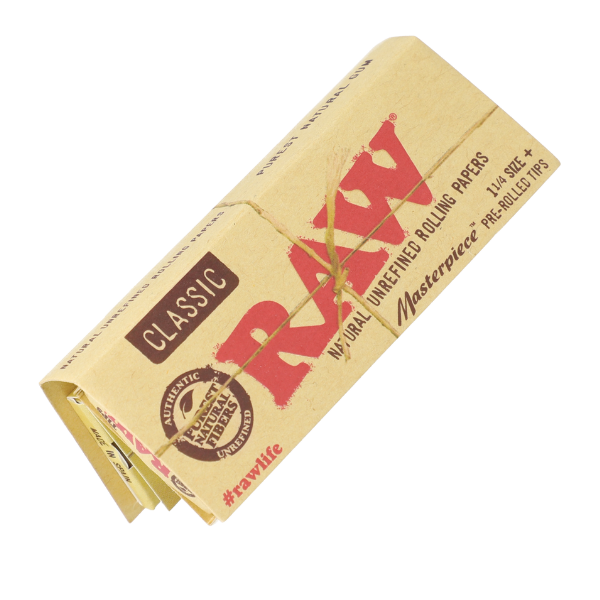 Raw Paper / Classic Masterpiece 1 1/4 With Pre Rolled Tips